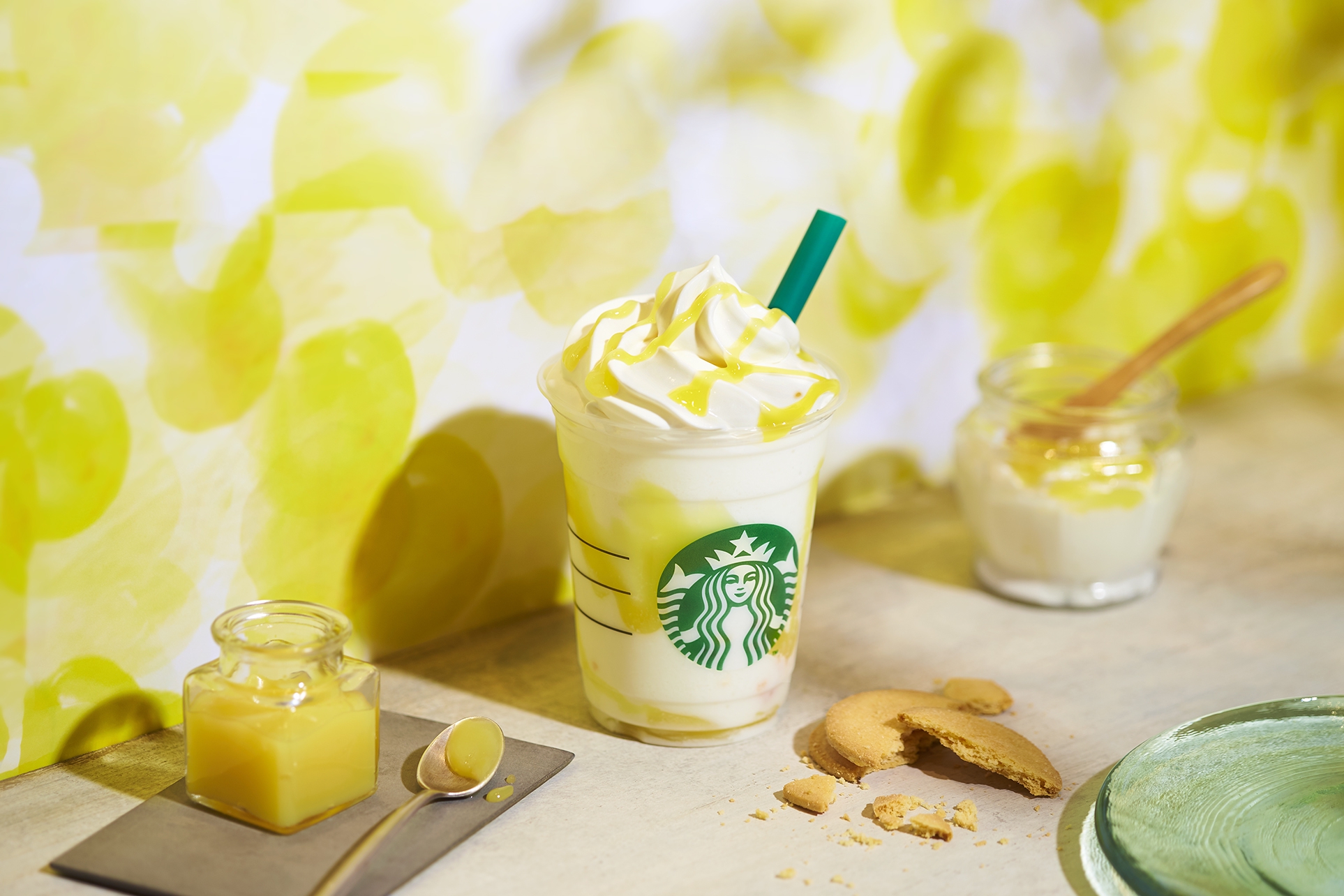 檸檬發酵乳酪星冰樂（レモン ヨーグルト 発酵フラペチーノ，¥630）｜日本STARBUCKS 日本星巴克 スターバックス