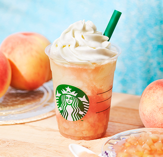 蜜桃星冰樂（Peach on the Beach Frappuccino ピーチ オン ザ ビーチ フラペチーノ）｜日本STARBUCKS 日本星巴克 スターバックス