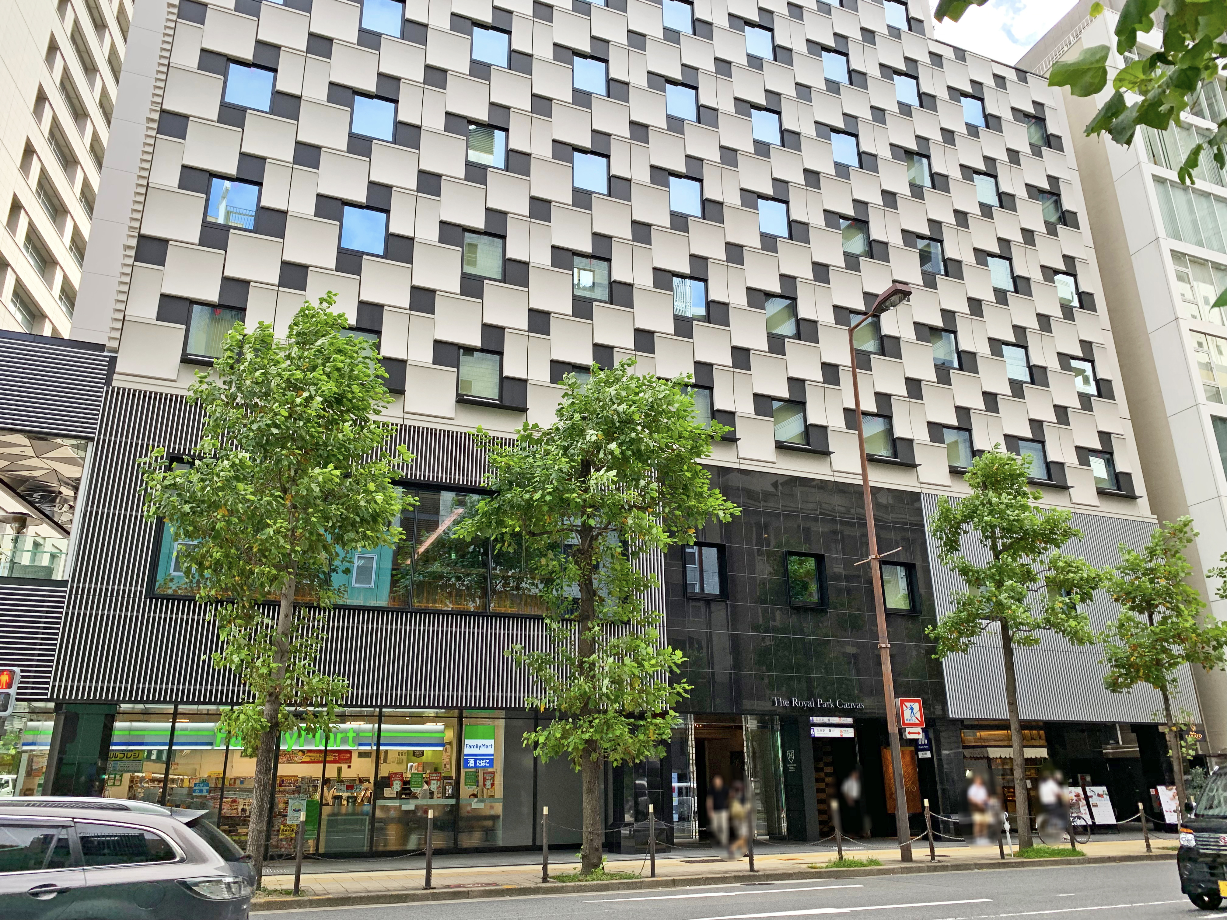 酒店外觀｜大阪北濱皇家花園CANVAS酒店（The Royal Park CANVAS Osaka Kitahama）大阪新酒店 大阪酒店 大阪飯店 大阪住宿 本町酒店 本町飯店 本町住宿 堺筋本町酒店 堺筋本町飯店 堺筋本町住宿